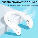 🌬️ VENTILADOR DE CUELLO 360° – ¡REFRÉSCATE DONDE QUIERAS! ❄️✨