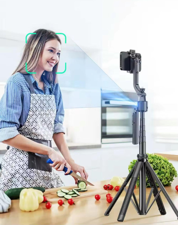 🤖📸 TRÍPODE INTELIGENTE C17 – ¡SEGUIMIENTO FACIAL 360° Y CAPTURAS PRO SIN ESFUERZO!